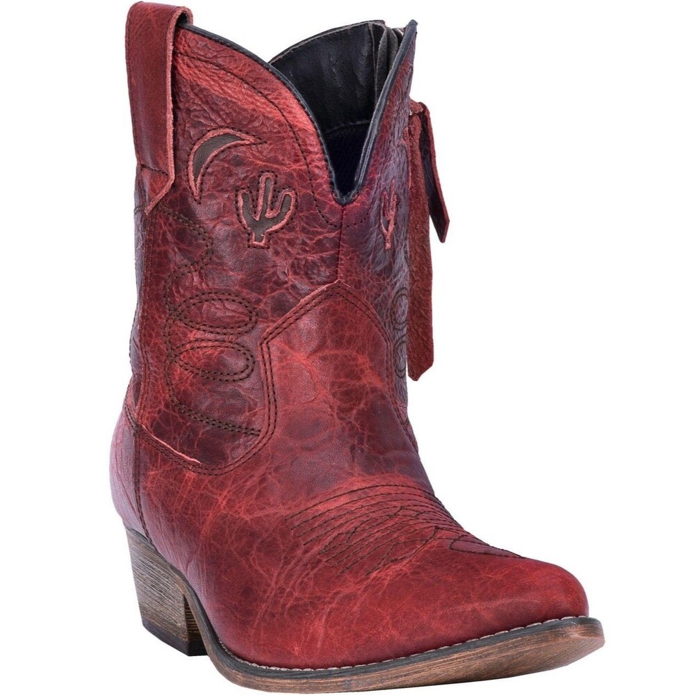 🔥RARE- Dingo Women's Adobe Rose Cowboy Cherry Boots Size 8M Langley Cowgirl